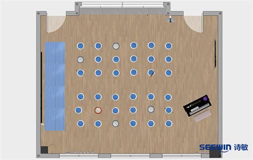 音樂教室-卡曼音樂凳平面圖