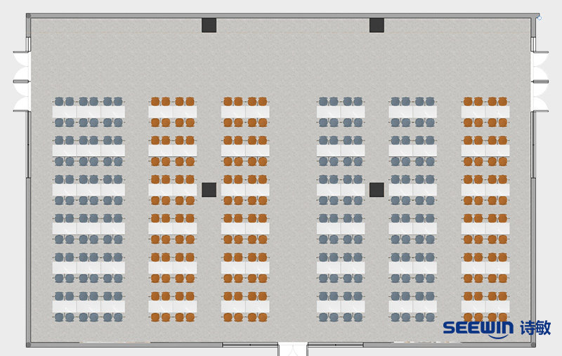 蘭辛餐桌椅方案-300人平面圖